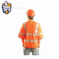 Camisa de seguridad de alta visibilidad fluorescente con reflectante